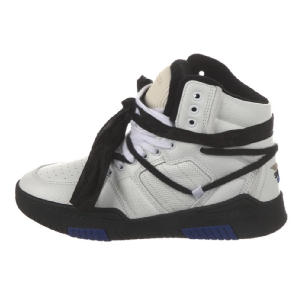 COPY - Saint Laurent - Leather Wedge Sneakers - Picture 4 of 13
